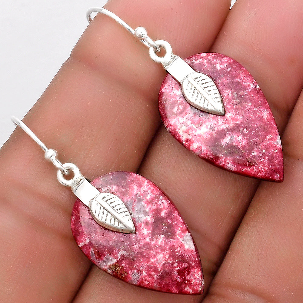 Natural Pink Thulite - Norway Earrings E-1137 SDE67194