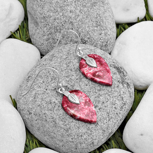 Natural Pink Thulite - Norway Earrings E-1137 SDE67194