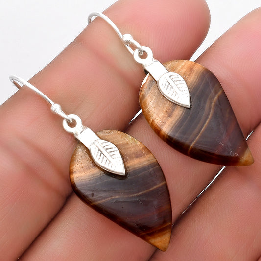 Natural Brown Fluorite Earrings E-1137 SDE67198