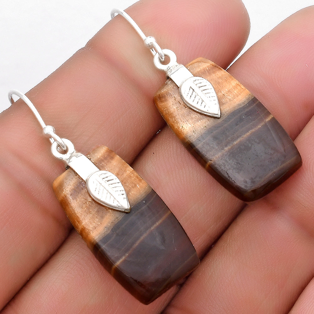 Natural Brown Fluorite Earrings E-1137 SDE67202