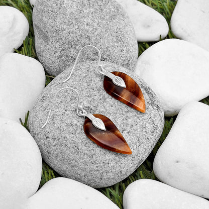 Natural Brown Fluorite Earrings E-1137 SDE67203