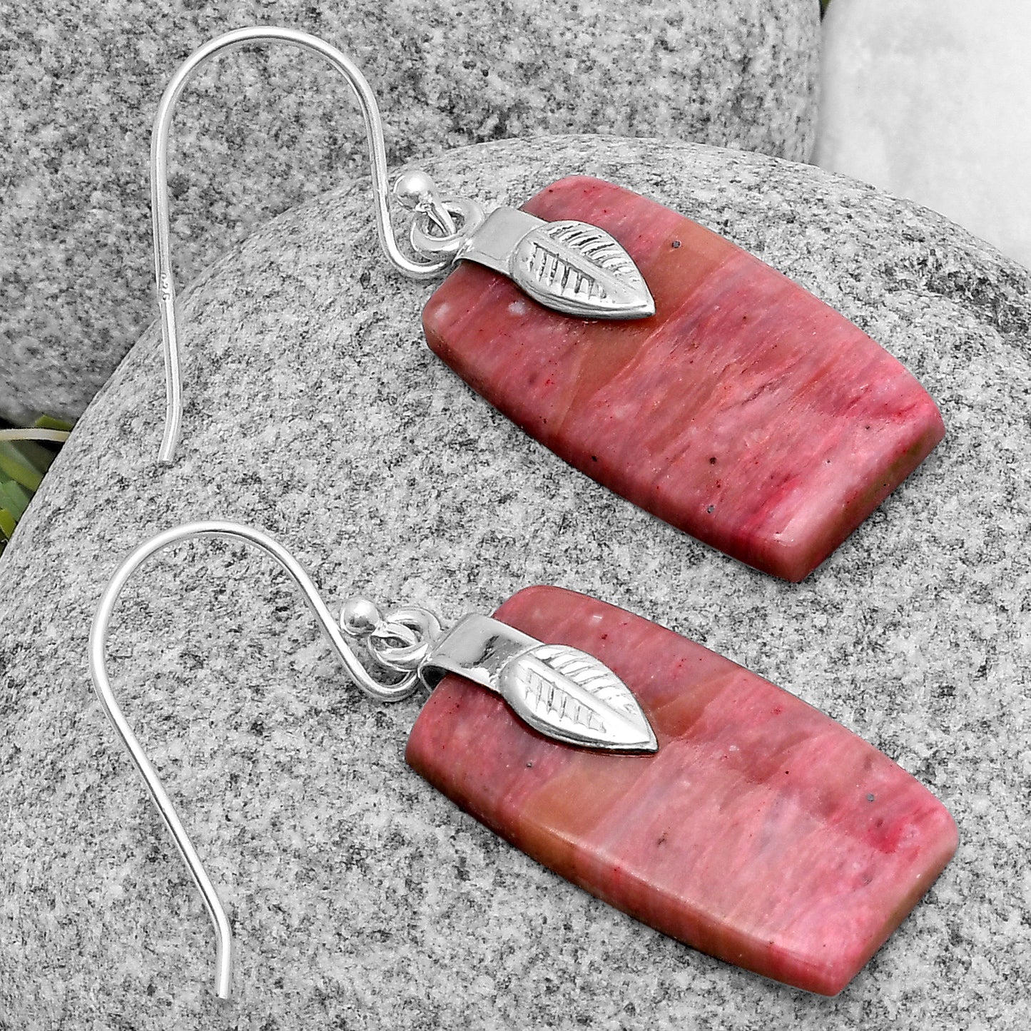 Natural Pink Tulip Quartz Earrings E-1137 SDE67207