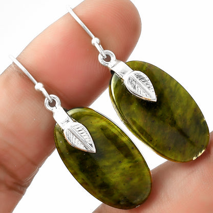 Natural Chrome Chalcedony Earrings E-1137 SDE67224