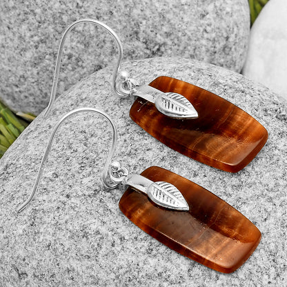 Natural Brown Fluorite Earrings E-1137 SDE67225