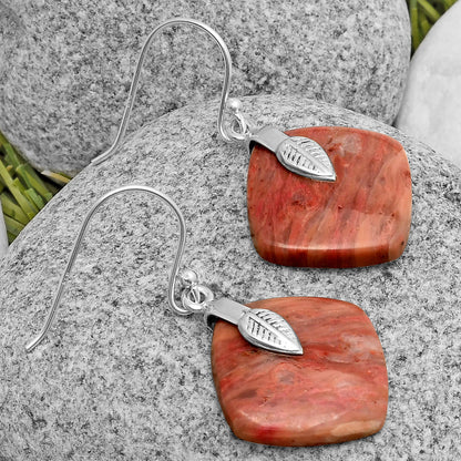 Natural Pink Tulip Quartz Earrings E-1137 SDE67230