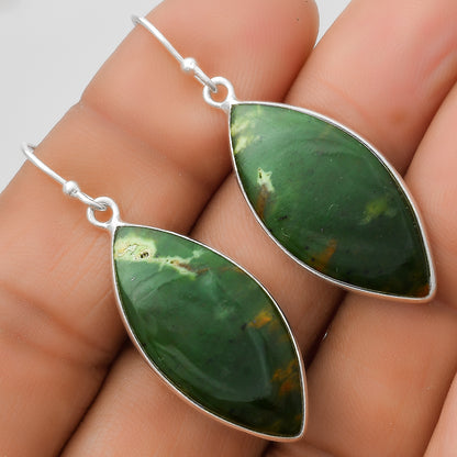Natural Chrome Chalcedony Earrings E-1001 SDE67349