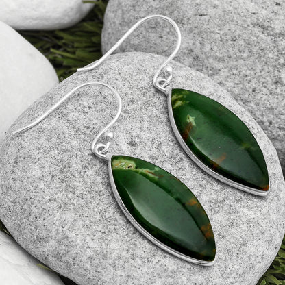 Natural Chrome Chalcedony Earrings E-1001 SDE67349