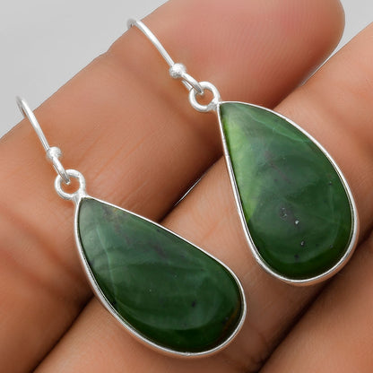 Natural Chrome Chalcedony Earrings E-1001 SDE67498