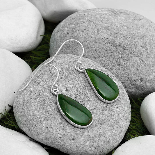 Natural Chrome Chalcedony Earrings E-1001 SDE67498