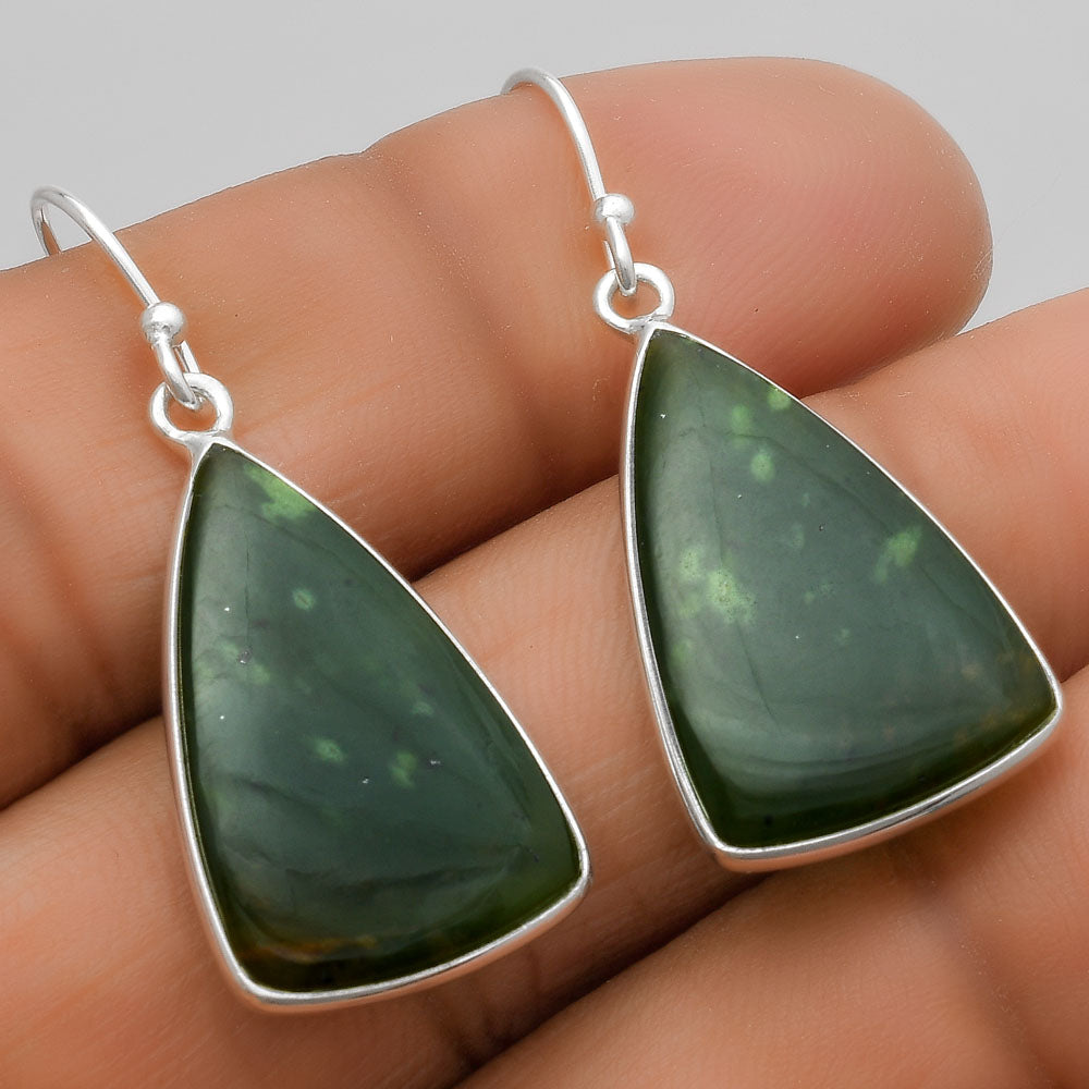 Natural Chrome Chalcedony Earrings E-1001 SDE67502