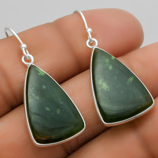 Natural Chrome Chalcedony Earrings E-1001 SDE67502
