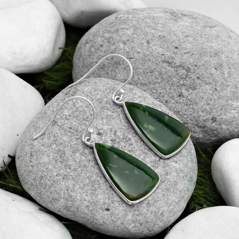 Natural Chrome Chalcedony Earrings E-1001 SDE67502