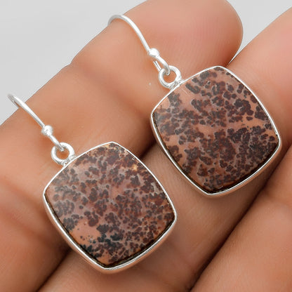 Natural Coffee Bean Jasper Earrings E-1001 SDE67555