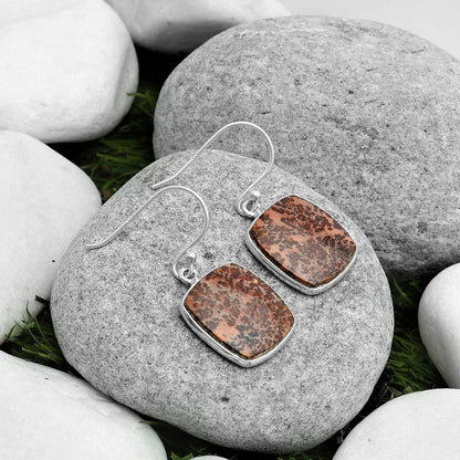 Natural Coffee Bean Jasper Earrings E-1001 SDE67555