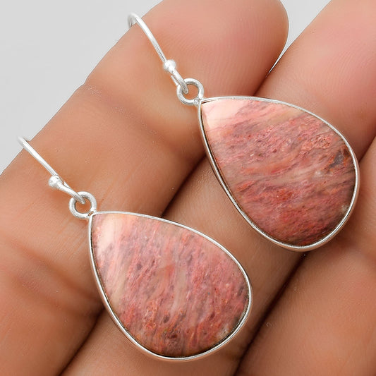Natural Pink Tulip Quartz Earrings E-1001 SDE67617