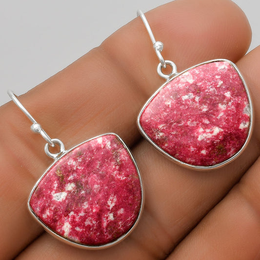 Natural Pink Thulite - Norway Earrings E-1001 SDE67634