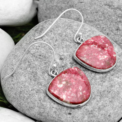 Natural Pink Thulite - Norway Earrings E-1001 SDE67634