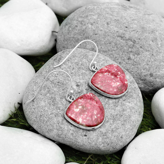 Natural Pink Thulite - Norway Earrings E-1001 SDE67634