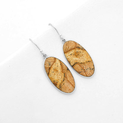 Natural Picture Jasper Earrings E-1001 SDE67695