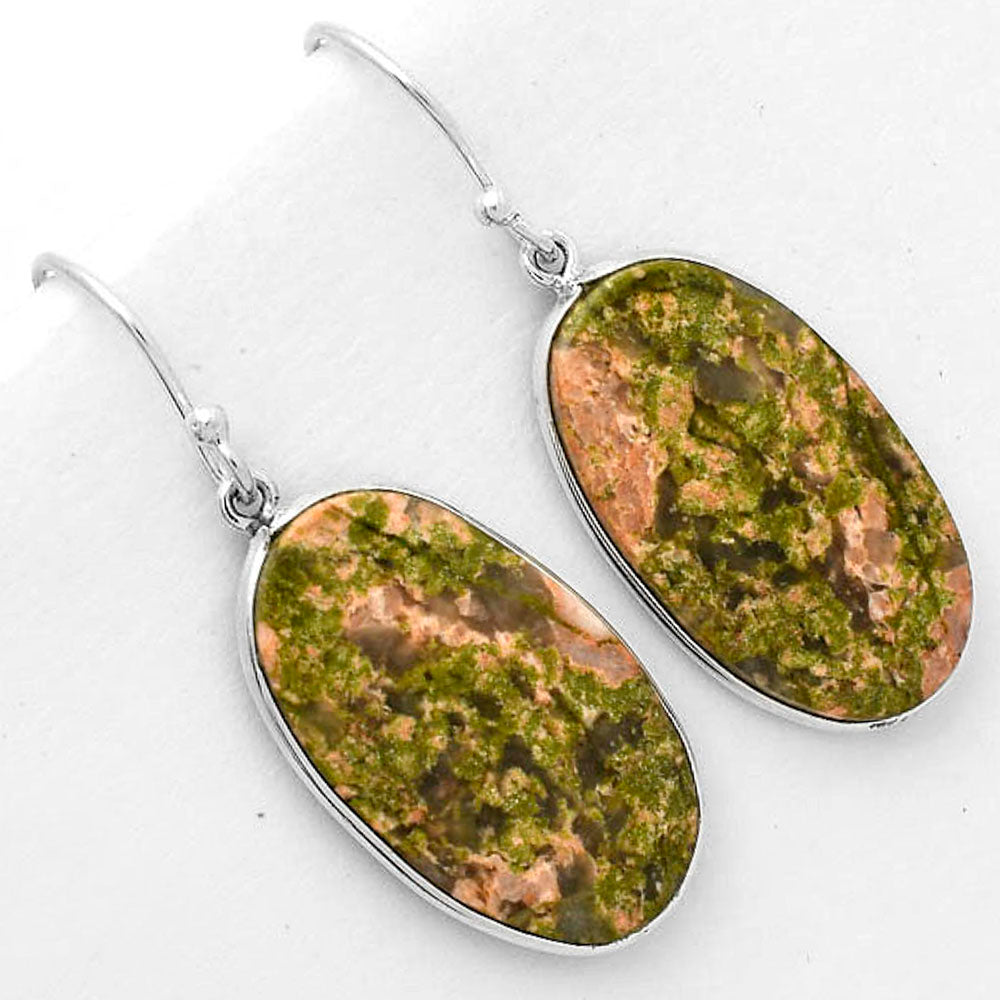 Natural Unakite Earrings E-1001 SDE67702