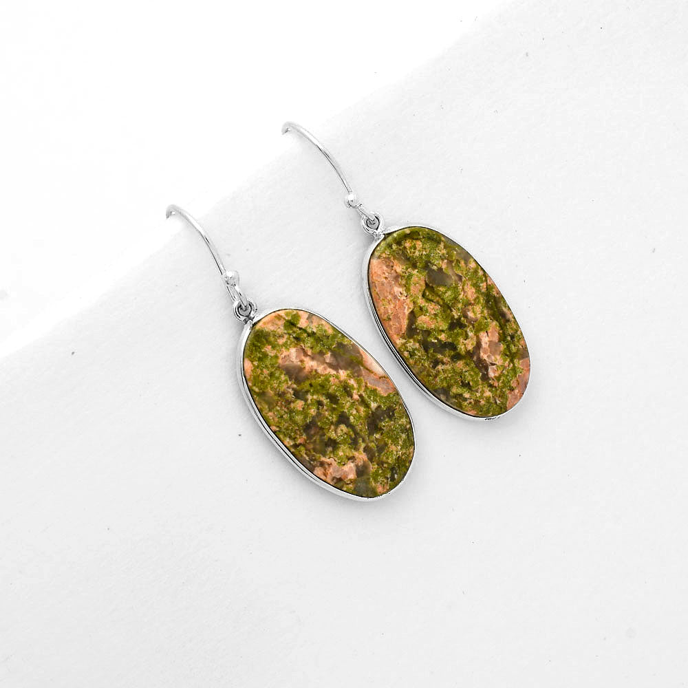 Natural Unakite Earrings E-1001 SDE67702