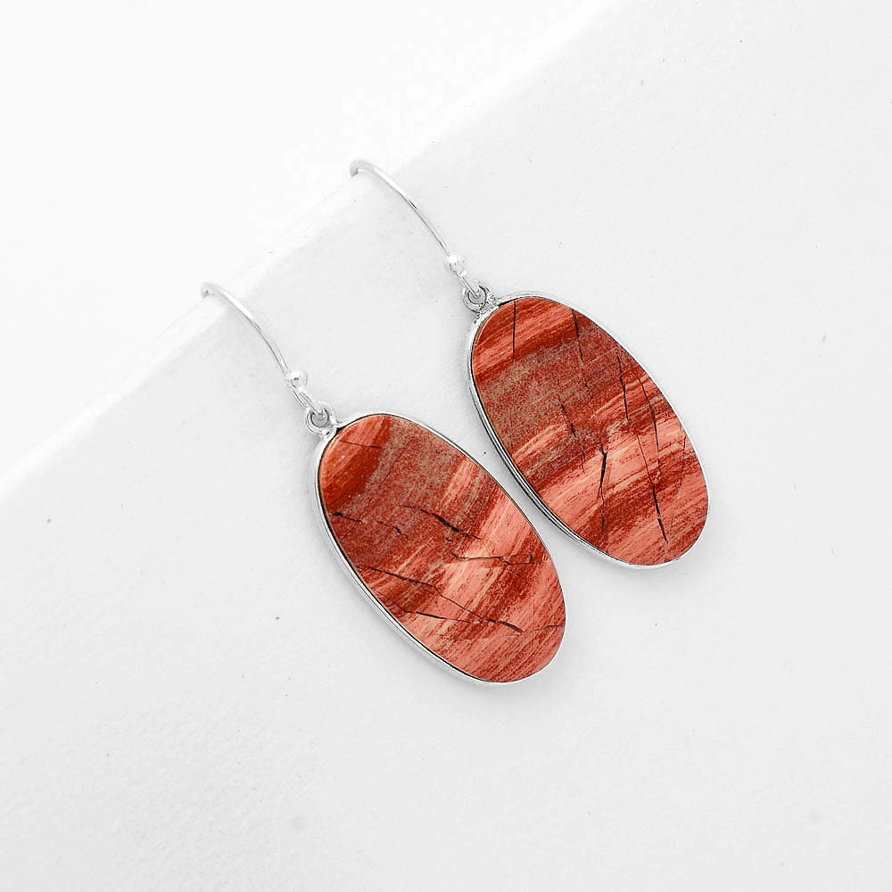Natural Snake Skin Jasper Earrings E-1001 SDE67876
