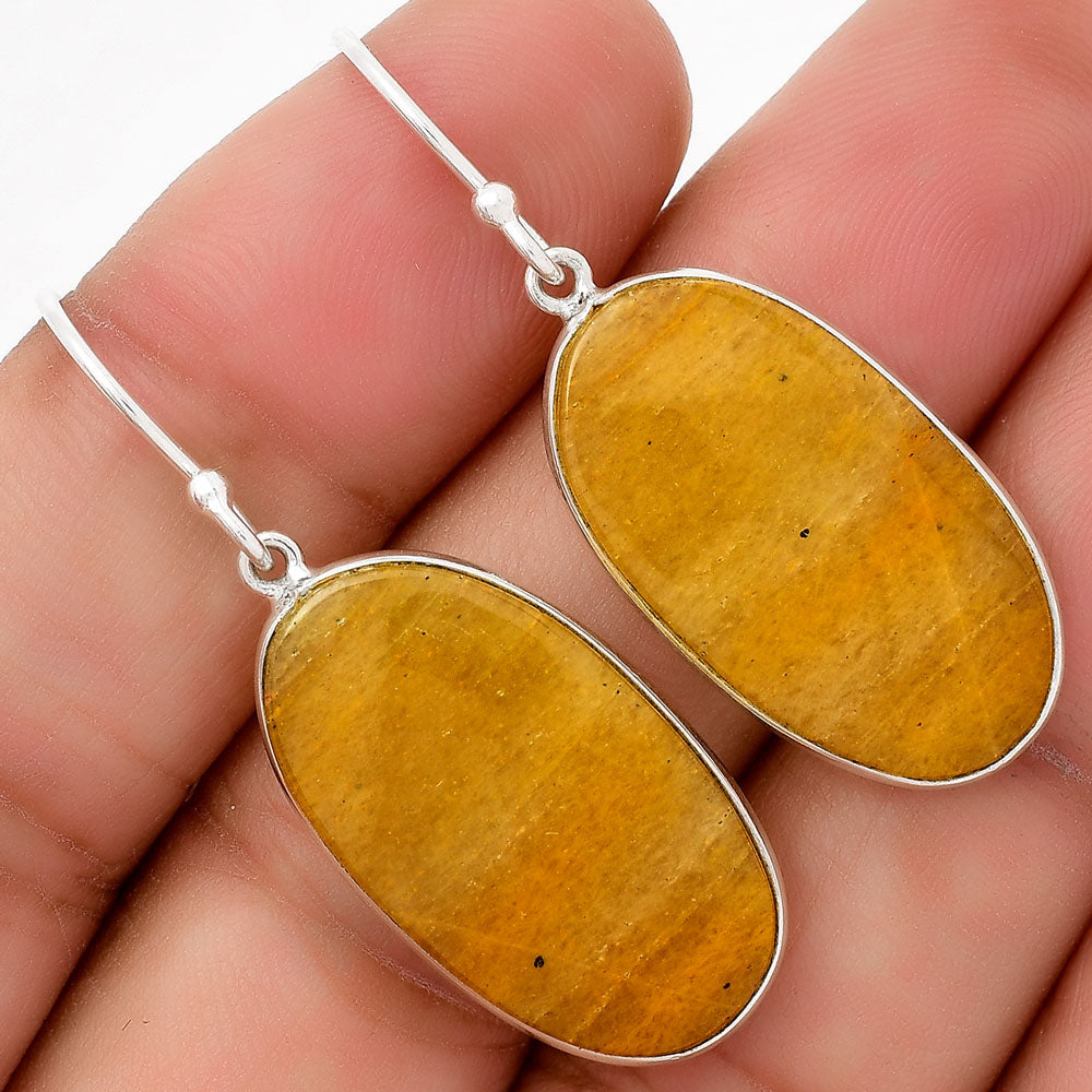 Natural Honey Aragonite Earrings E-1001 SDE67912