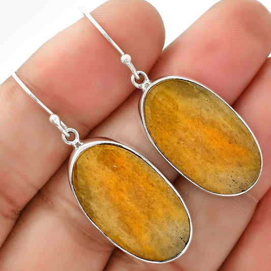 Natural Honey Aragonite Earrings E-1001 SDE68672