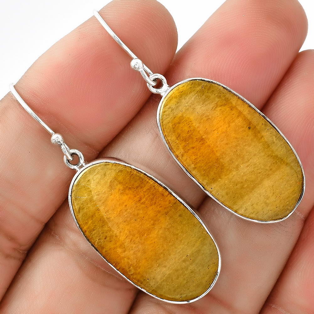 Natural Honey Aragonite Earrings E-1001 SDE68681