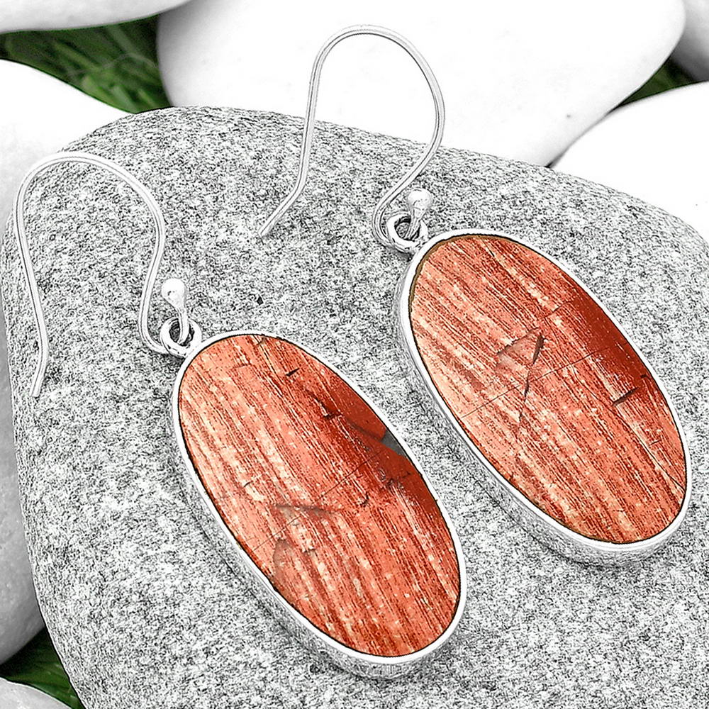 Natural Snake Skin Jasper Earrings E-1001 SDE68690
