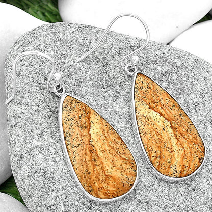 Natural Picture Jasper Earrings E-1001 SDE68756