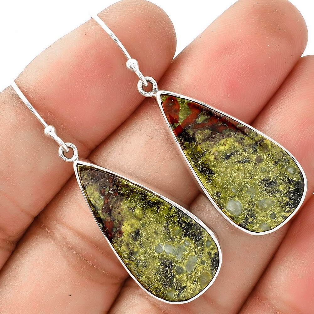 Dragon Blood Stone - South Africa Earrings E-1001 SDE68784