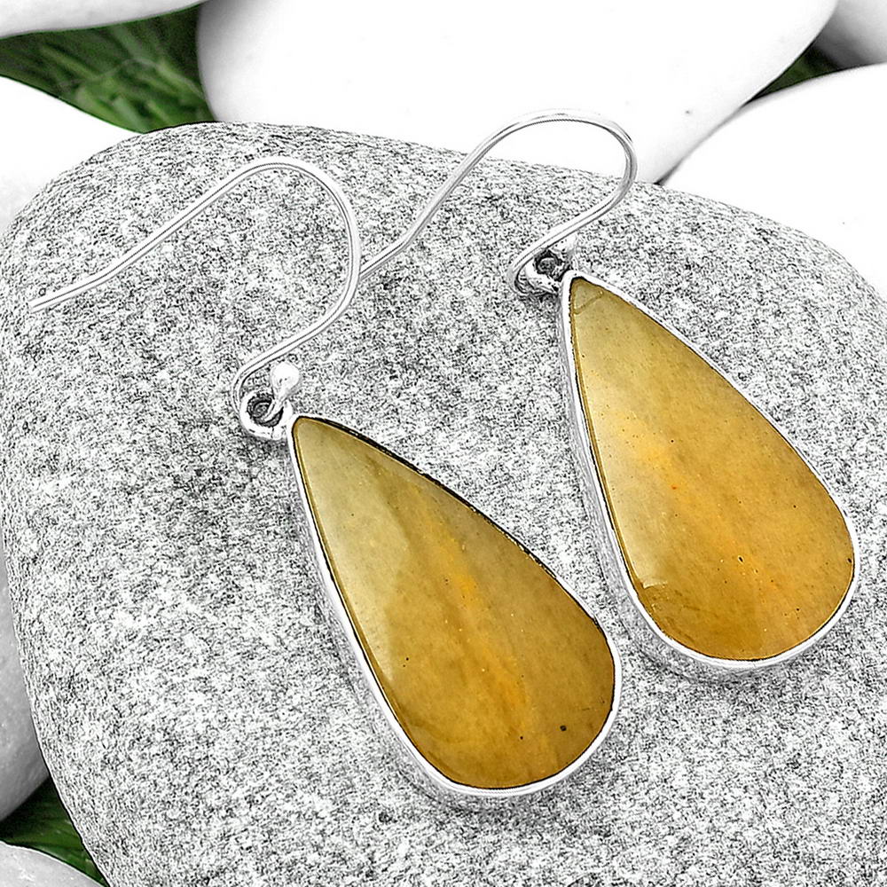Natural Honey Aragonite Earrings E-1001 SDE68790
