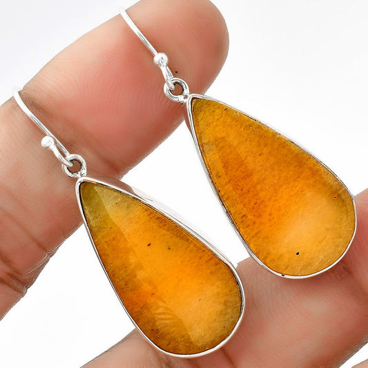 Natural Honey Aragonite Earrings E-1001 SDE68791