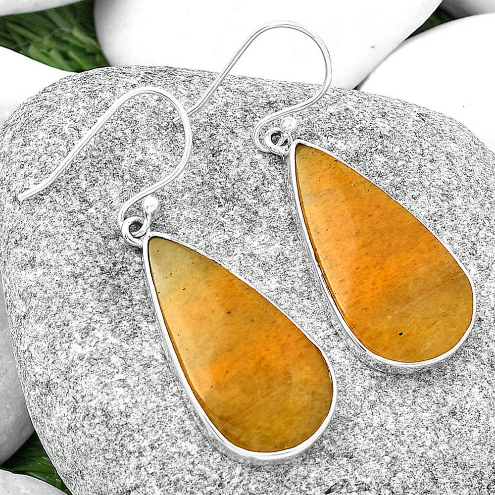 Natural Honey Aragonite Earrings E-1001 SDE68791