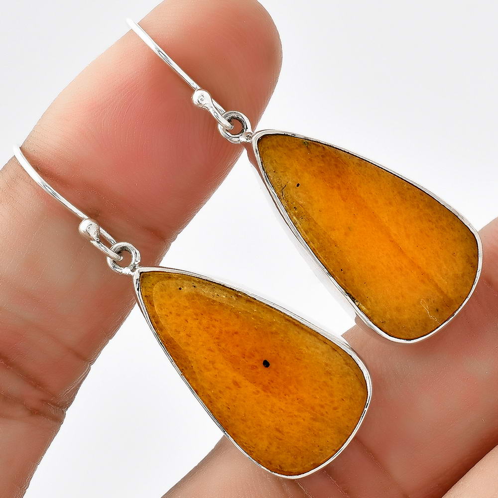 Natural Honey Aragonite Earrings E-1001 SDE68792