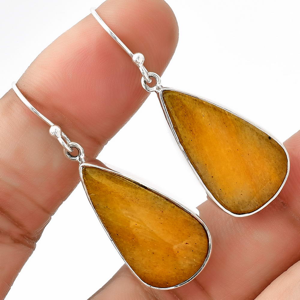 Natural Honey Aragonite Earrings E-1001 SDE68793