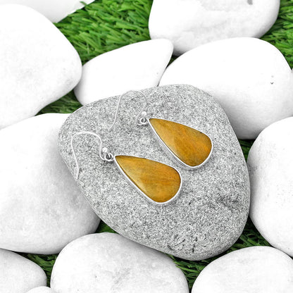 Natural Honey Aragonite Earrings E-1001 SDE68793