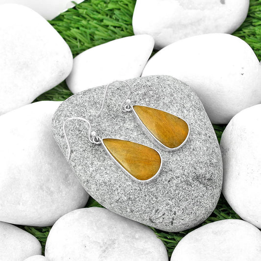 Natural Honey Aragonite Earrings E-1001 SDE68793