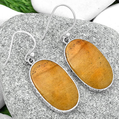 Natural Honey Aragonite Earrings E-1001 SDE68801