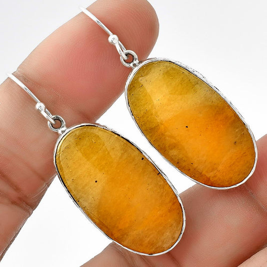 Natural Honey Aragonite Earrings E-1001 SDE68816