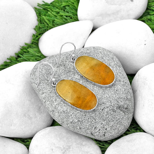 Natural Honey Aragonite Earrings E-1001 SDE68816