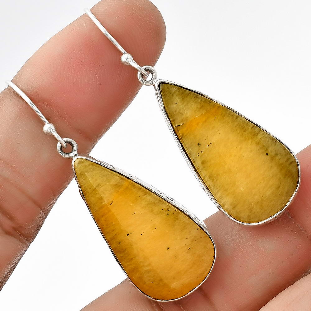 Natural Honey Aragonite Earrings E-1001 SDE68836