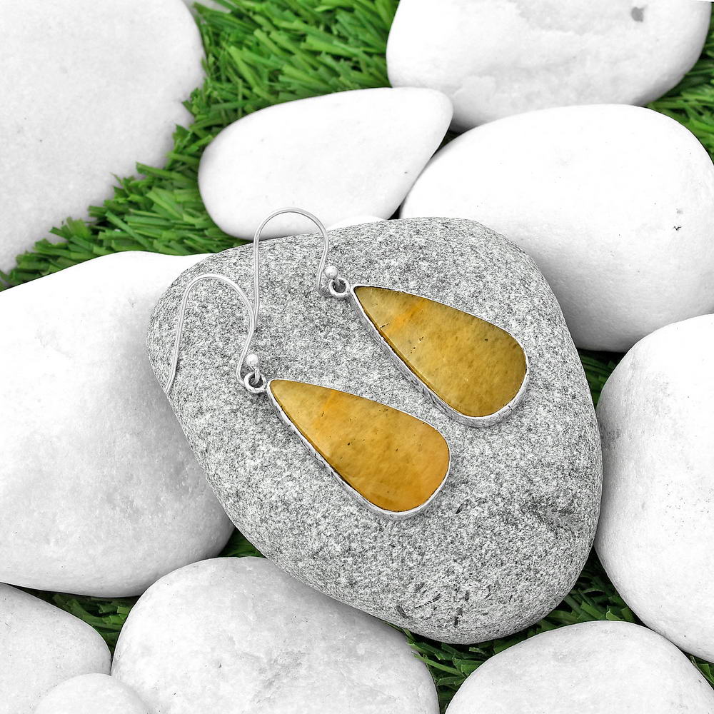 Natural Honey Aragonite Earrings E-1001 SDE68836