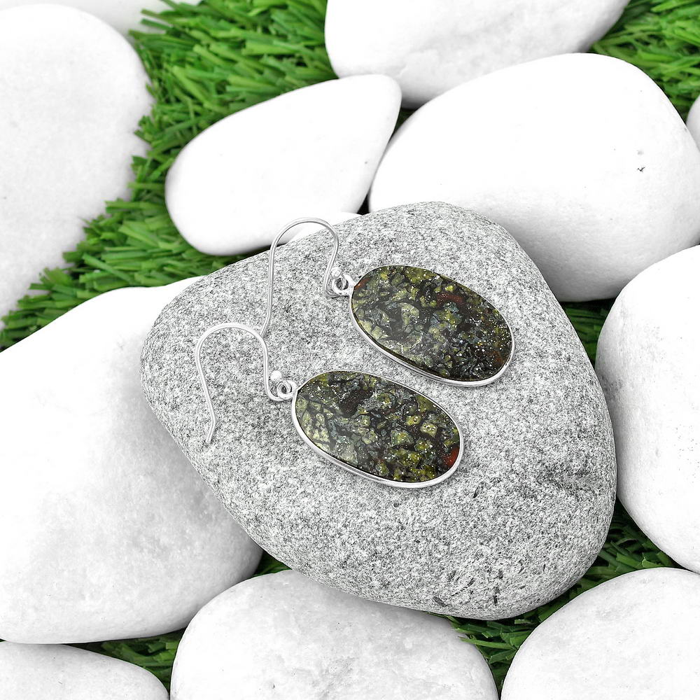 Dragon Blood Stone - South Africa Earrings E-1001 SDE68879