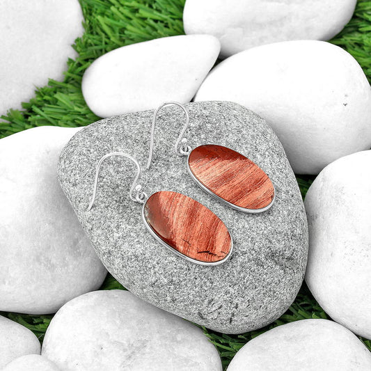 Natural Snake Skin Jasper Earrings E-1001 SDE68901