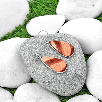 Natural Snake Skin Jasper Earrings E-1001 SDE68902