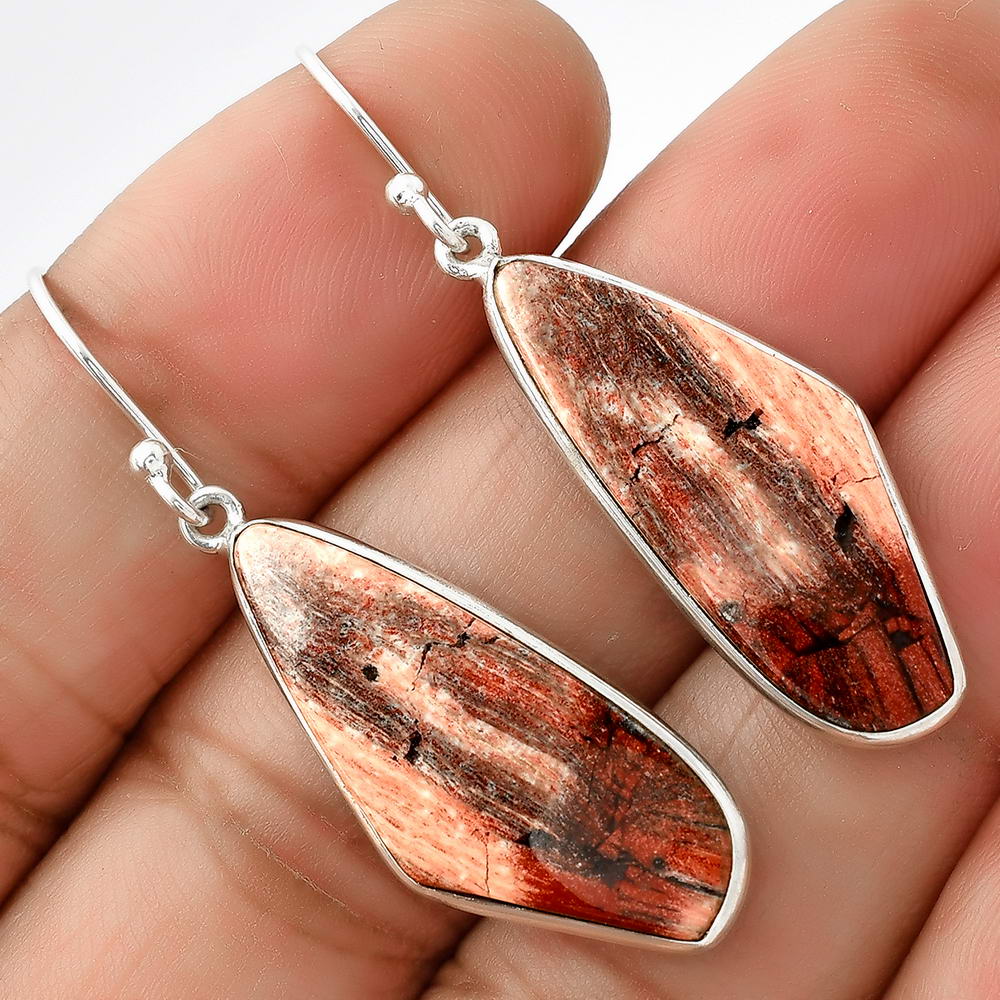 Natural Snake Skin Jasper Earrings E-1001 SDE68908