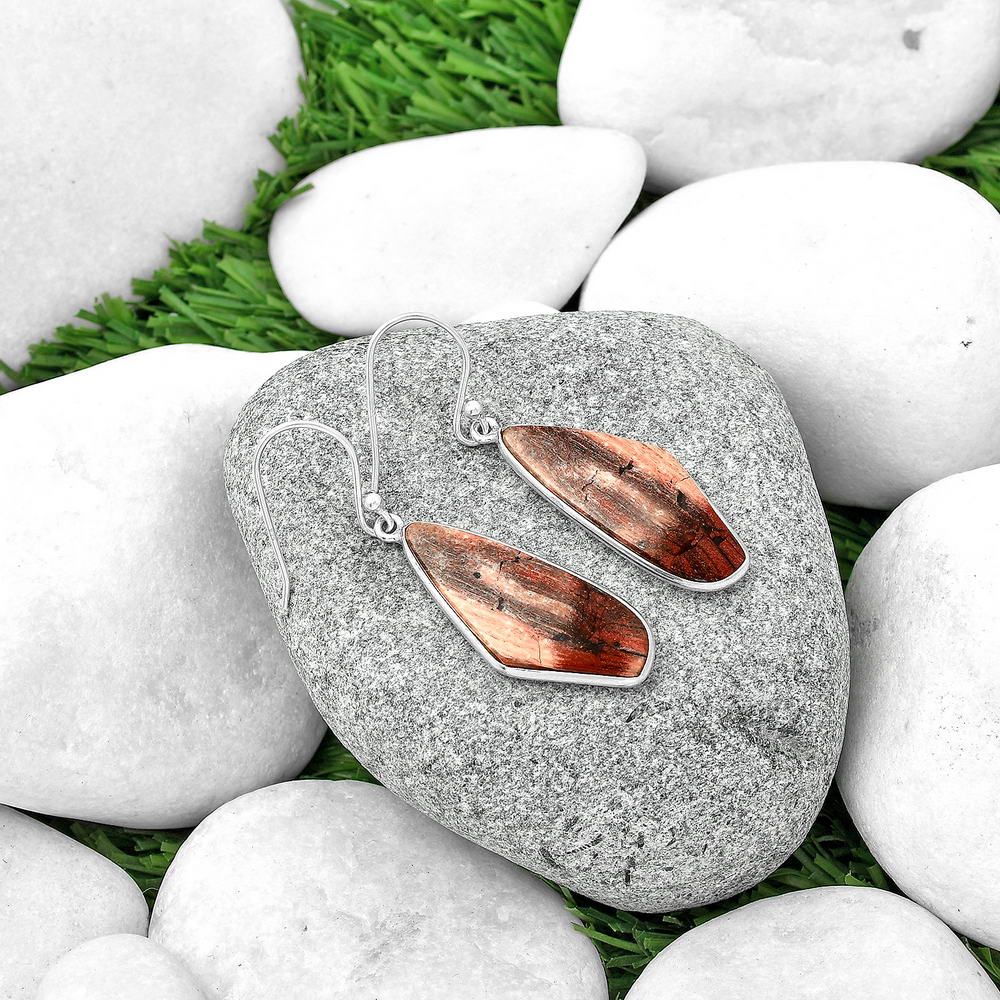 Natural Snake Skin Jasper Earrings E-1001 SDE68908