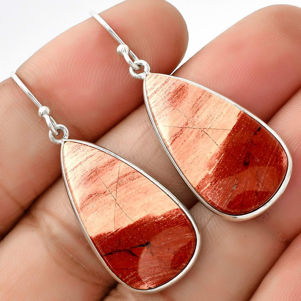 Natural Snake Skin Jasper Earrings E-1001 SDE68913